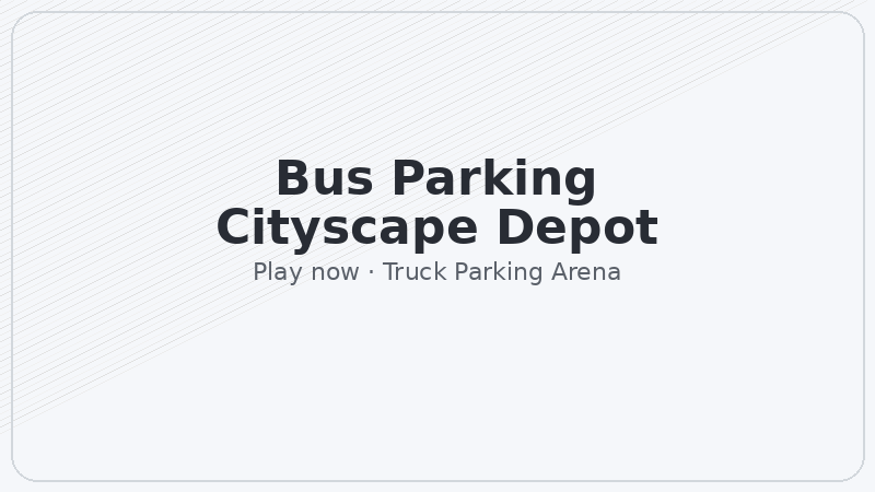 Bus Parking Cityscape Depot